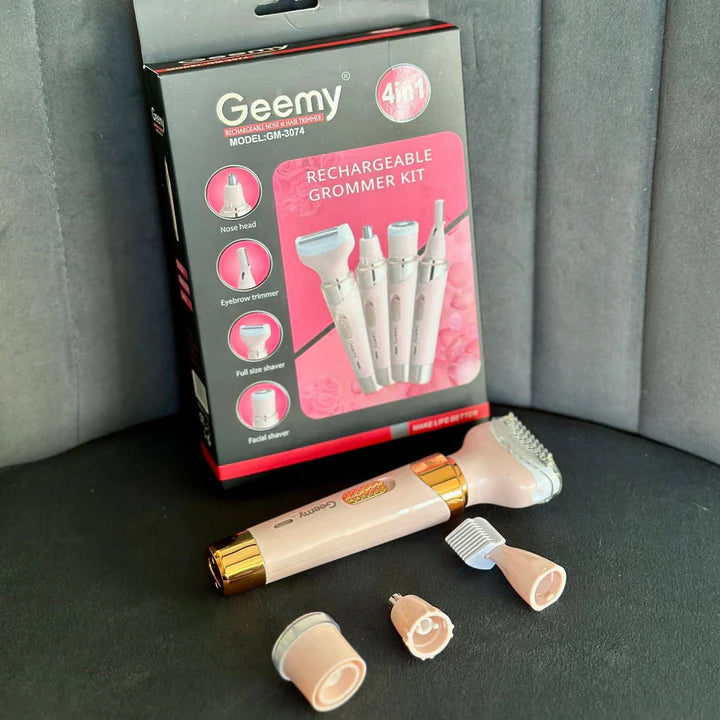 Depiladora Eléctrica Recargable 4 en 1 para Rostro, Cuerpo, Nariz y Cejas – Briola Pro