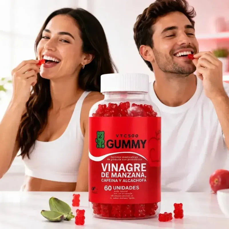 Apoya tu Digestión y Controla tus Antojos - Gomas de Vinagre de Manzana