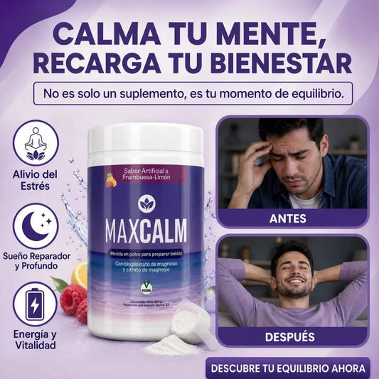 Frena el sobrepensamiento y la tensión al instante - MAXCALM 454g