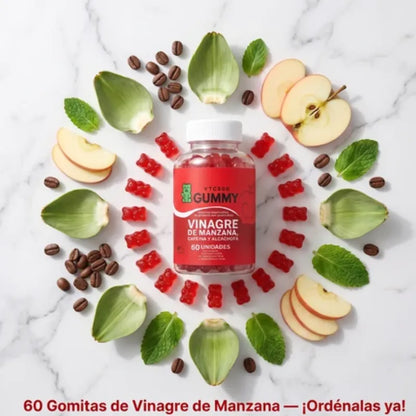 Apoya tu Digestión y Controla tus Antojos - Gomas de Vinagre de Manzana