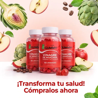 Apoya tu Digestión y Controla tus Antojos - Gomas de Vinagre de Manzana
