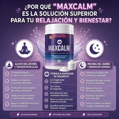 Frena el sobrepensamiento y la tensión al instante - MAXCALM 454g