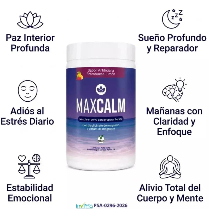 Frena el sobrepensamiento y la tensión al instante - MAXCALM 454g