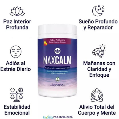 Frena el sobrepensamiento y la tensión al instante - MAXCALM 454g