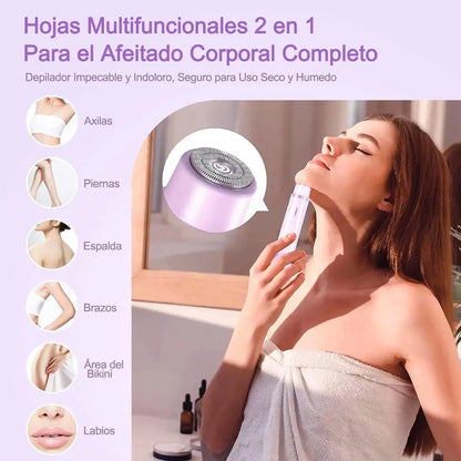 Depiladora Eléctrica Doble Cabezal PRO