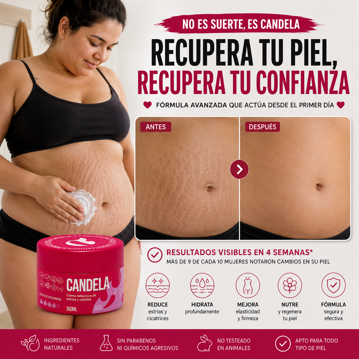 🔥 Candela 🔥 Menos Estrías, Más Seguridad