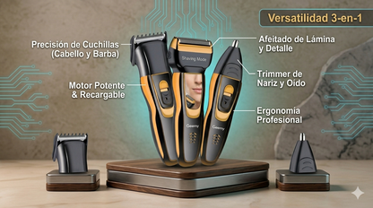 Máquina barbera Geemy 3 en 1